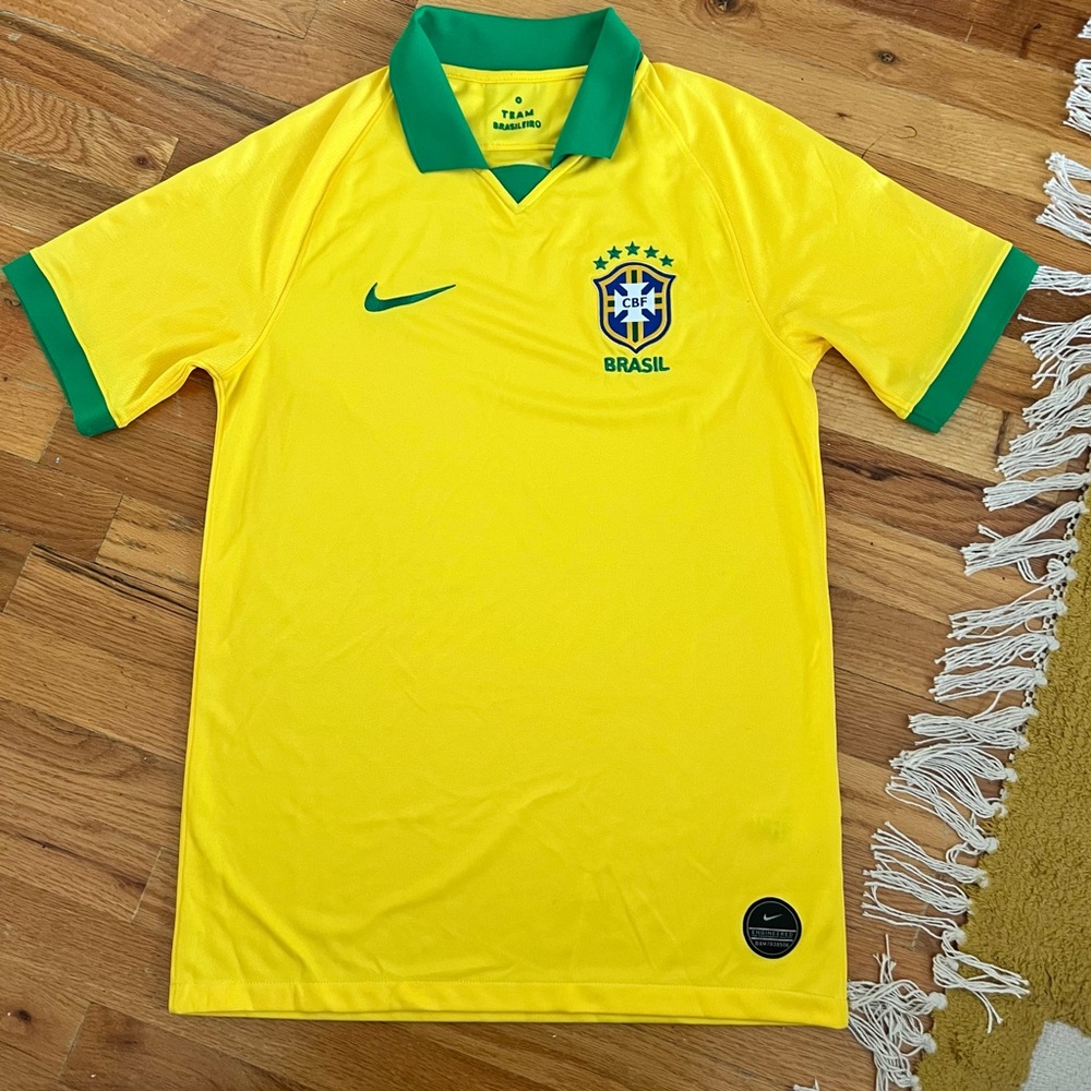 Brazil Nike soccer sports jersey T shirt